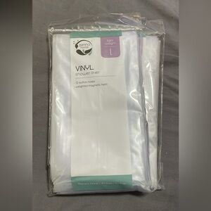 2 Zenna Home Vinyl Shower Liner